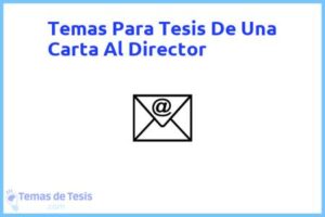 Tesis de Una Carta Al Director: Ejemplos y temas TFG TFM