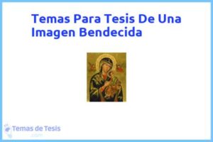 Tesis de Una Imagen Bendecida: Ejemplos y temas TFG TFM