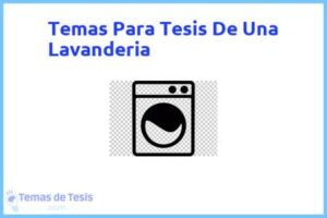 Tesis de Una Lavanderia: Ejemplos y temas TFG TFM