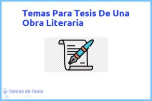 Tesis de Una Obra Literaria: Ejemplos y temas TFG TFM