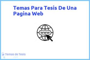 Tesis de Una Pagina Web: Ejemplos y temas TFG TFM