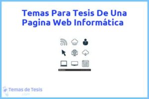 Tesis de Una Pagina Web Informática: Ejemplos y temas TFG TFM