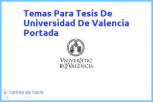 Tesis de Universidad De Valencia Portada: Ejemplos y temas TFG TFM