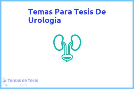temas de tesis de Urologia, ejemplos para tesis en Urologia, ideas para tesis en Urologia, modelos de trabajo final de grado TFG y trabajo final de master TFM para guiarse