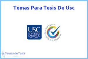 Tesis de Usc: Ejemplos y temas TFG TFM