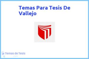Tesis de Vallejo: Ejemplos y temas TFG TFM