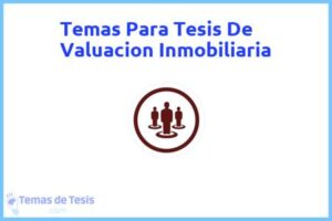Tesis de Valuacion Inmobiliaria: Ejemplos y temas TFG TFM