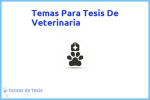 Tesis de Veterinaria: Ejemplos y temas TFG TFM