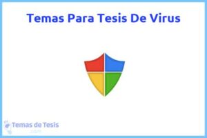 Tesis de Virus: Ejemplos y temas TFG TFM