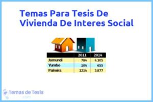 Tesis de Vivienda De Interes Social: Ejemplos y temas TFG TFM