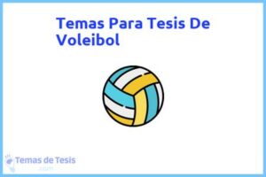 Tesis de Voleibol: Ejemplos y temas TFG TFM
