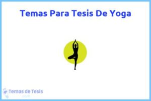 Tesis de Yoga: Ejemplos y temas TFG TFM