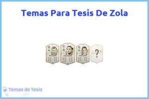 Tesis de Zola: Ejemplos y temas TFG TFM